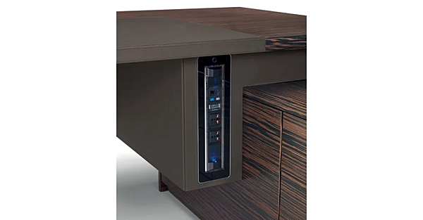 L-shaped wooden executive desk INCA I 4 Mariani factory i 4 Mariani from Italy. Foto №14