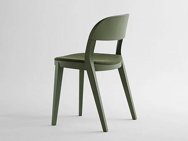 Stackable wooden chair with integrated cushion Potocco Minima 949 I 949/I factory POTOCCO from Italy. Foto №2