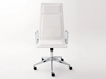 Leather office chair with armrests Gallotti&Radice OFX09 5 spoke base Leather office chair with armrests Gallotti&Radice OFX09 5 spoke base factory Gallotti & Radice from Italy