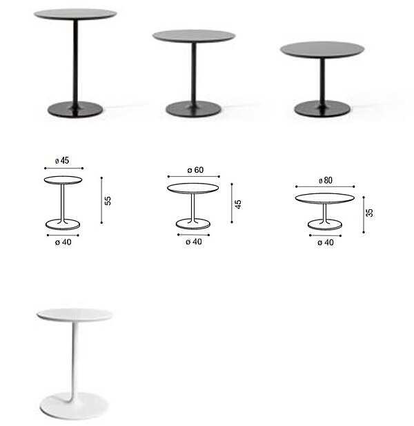 Coffe table TWILS Simplit 420X44H55 factory TWILS (VENETA CUSCINI) from Italy. Foto №7