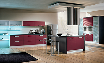 Kitchen HOME CUCINE Frontali finitura Rubino 02