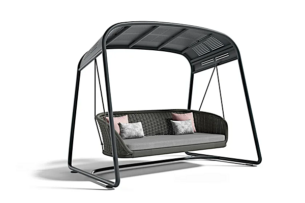 Garden Swing Seat for Two in Teflon and Aluminium Atmosphera Ludo L5 LUDV.DO1 factory ATMOSPHERA from Italy. Foto №7