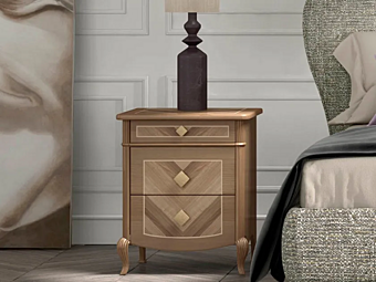 Wooden bedside table with drawers CASA +39 Prestige 2 C22101