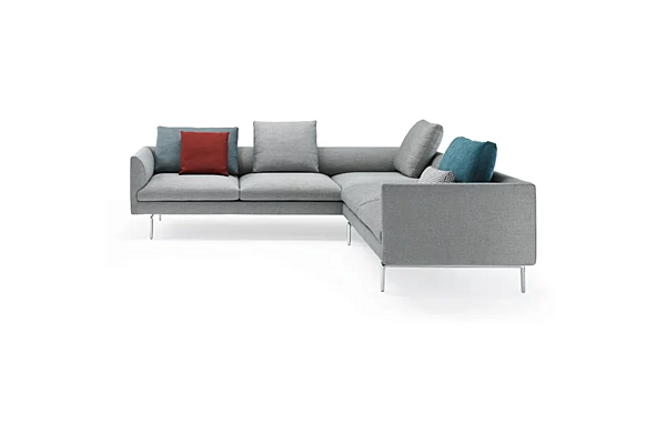 Sectional sofa with removable cover Flamingo ZANOTTA factory ZANOTTA from Italy. Foto №2