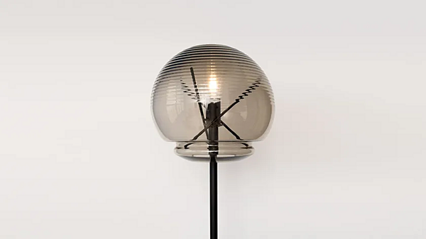 Floor Lamp in Glass and Brass by Artemide Vitruvio 1262010A, 1262030A factory Artemide from Italy. Foto №4