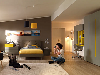 Fitted Elm Teenage Bedroom Moretti Compact YC308 factory MORETTI  COMPACT from Italy