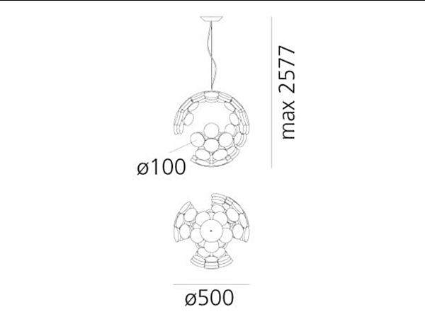 LED pendant lamp in aluminum Scopas Artemide 1529010APP factory Artemide from Italy. Foto №4