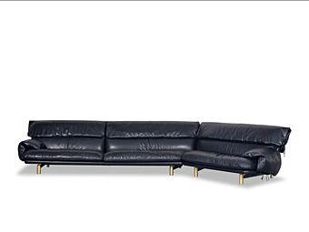 Sofa with upholstered back BAXTER JO factory BAXTER from Italy