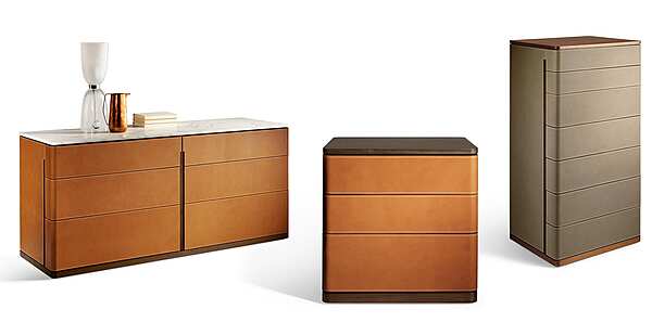 Chest of drawers POLTRONA FRAU Fidelio Notte 2 factory POLTRONA FRAU from Italy. Foto №10