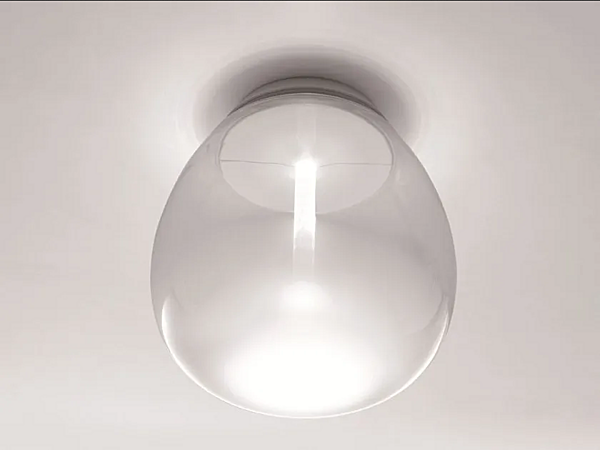 Blown Glass Wall and Ceiling Lamp Empatia Artemide factory Artemide from Italy. Foto №3