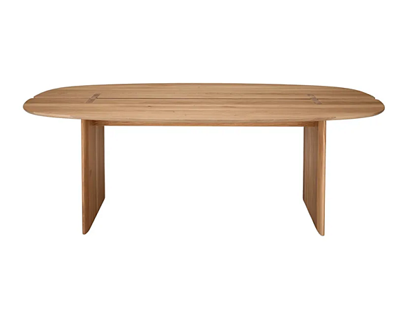 Oval solid wood dining table LIGNE ROSET Intervalle factory LIGNE ROSET from Italy. Foto №1