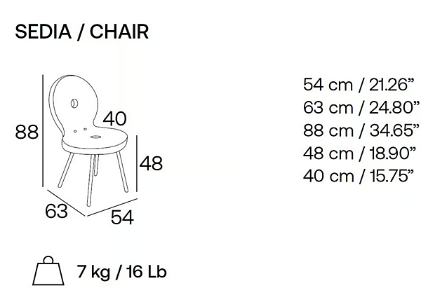 Upholstered fabric chair Sedi Ola Adrenalina IMB1072972, IMB1072122 factory ADRENALINA from Italy. Foto №6