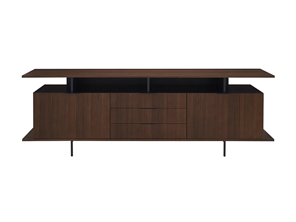 Walnut Sideboard with Flap Doors LIGNE ROSET Alando factory LIGNE ROSET from Italy. Foto №2