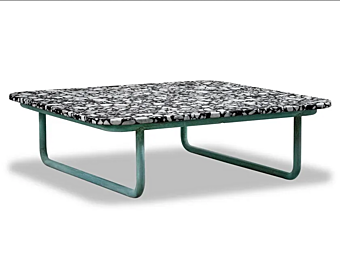 Square Coffee Table in Palladian Stone by BAXTER Arizona factory BAXTER from Italy