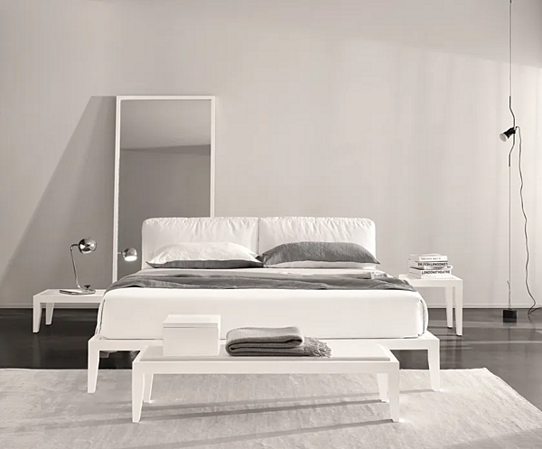 Double bed with upholstered headboard Duomo Design Lera Soft factory Duomo Design from Italy. Foto №2
