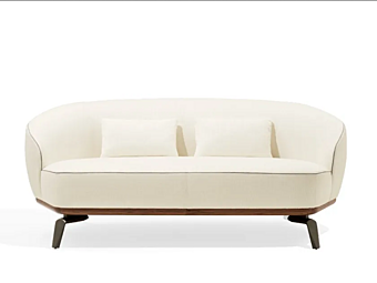 Three-seater sofa with upholstered back GIORGETTI Tamino