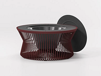 Aluminium Zigzag Fire Basket KETTAL factory KETTAL from Italy