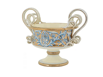 Ceramic Centerpiece Zodiaco Oro L_Antica Deruta ZD/316/S/35 Ceramic Centerpiece Zodiaco Oro L_Antica Deruta ZD/316/S/35 factory L'Antica Deruta from Italy