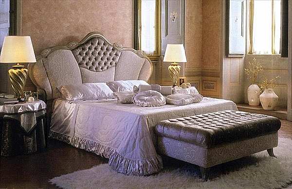 Bed ELLESALOTTI Borromini factory LUXURY SOFA from Italy. Foto №1