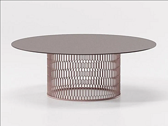Aluminium garden side table mesh KETTAL #17750/56410
