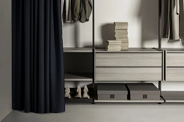 Sectional wooden walk-in wardrobe Kristalia Novel factory Kristalia from Italy. Foto №4