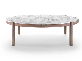 Round marble coffee table FLEXFORM Gustav factory FLEXFORM from Italy