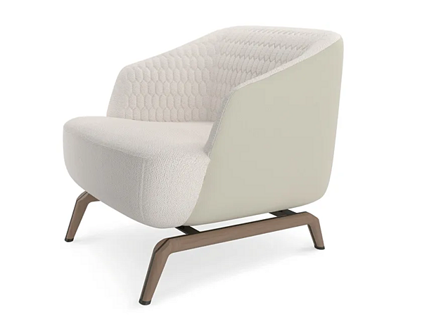 Fabric armchair with armrests GIORGETTI Janet factory GIORGETTI from Italy. Foto №4