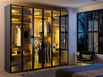 Sectional wardrobe NC301 wood Moretti Compact Sectional wardrobe NC301 wood Moretti Compact factory MORETTI COMPACT from Italy