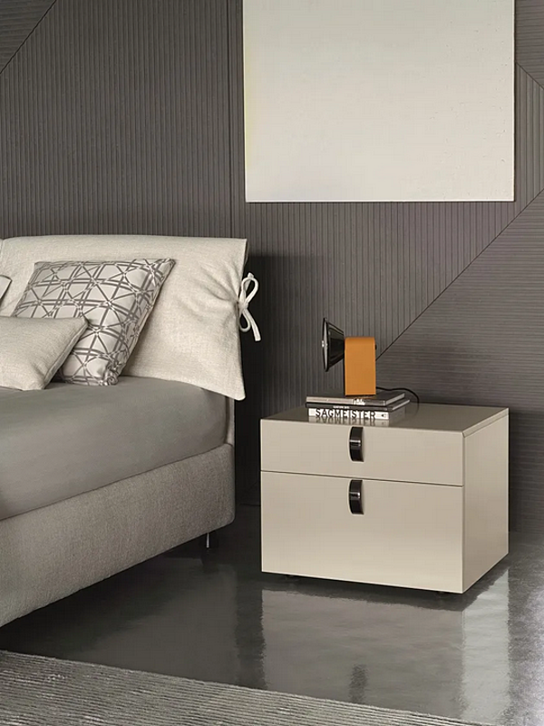 Double bed with removable cover Nathalie Flou factory Flou from Italy. Foto №19