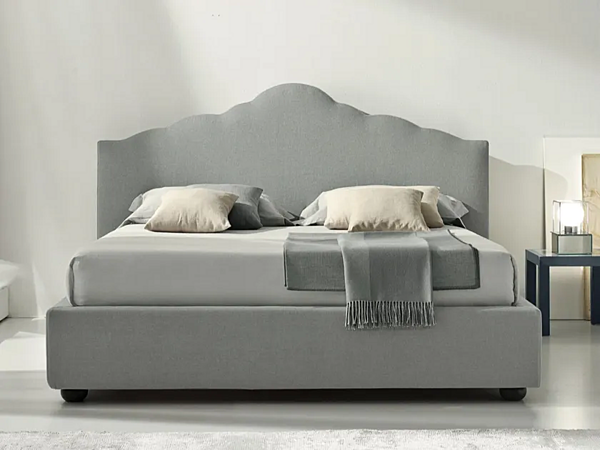 Upholstered fabric double bed Elettra Duomo Design factory Duomo Design from Italy. Foto №1