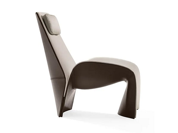 Leather armchair Eva GIORGETTI 66910, 66911 factory GIORGETTI from Italy. Foto №1