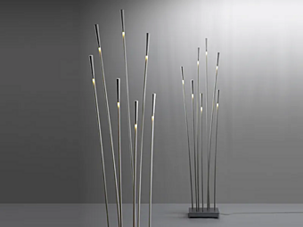 Plastic floor lamp Fabbian Giunco Plastic floor lamp Fabbian Giunco factory Fabbian from Italy