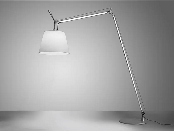 LED floor lamp with swing arm Artemide Tolomeo Maxi 0510010A factory Artemide from Italy. Foto №1