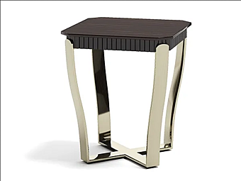 Square Coffee Table in Steel and Wood Capital Collection Aristo MQ factory Capital Collection from Italy