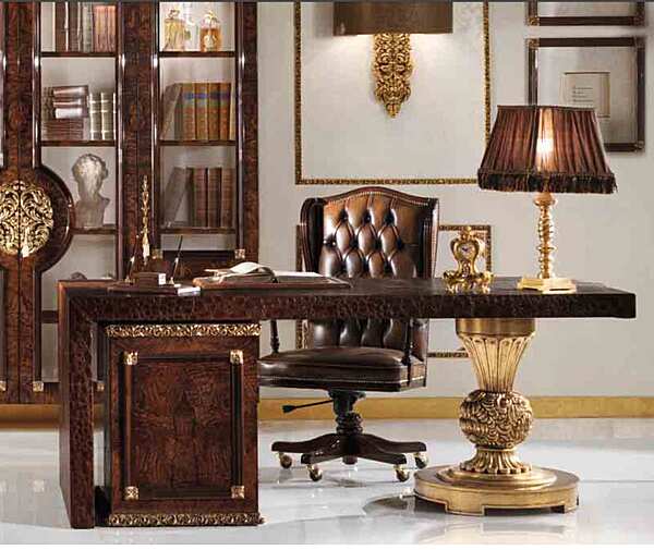 Tufted Leather Swivel Armchair Grand Royal A.R. Arredamenti 419 factory A.R.ARREDAMENTI SRL from Italy. Foto №2