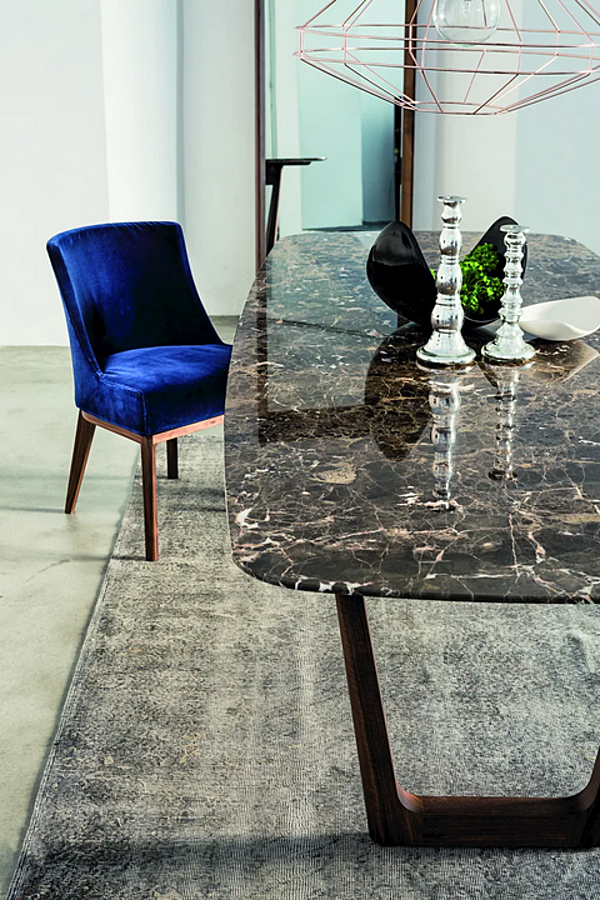 Marble dining table 430 Opera VIBIEFFE factory VIBIEFFE from Italy. Foto №2