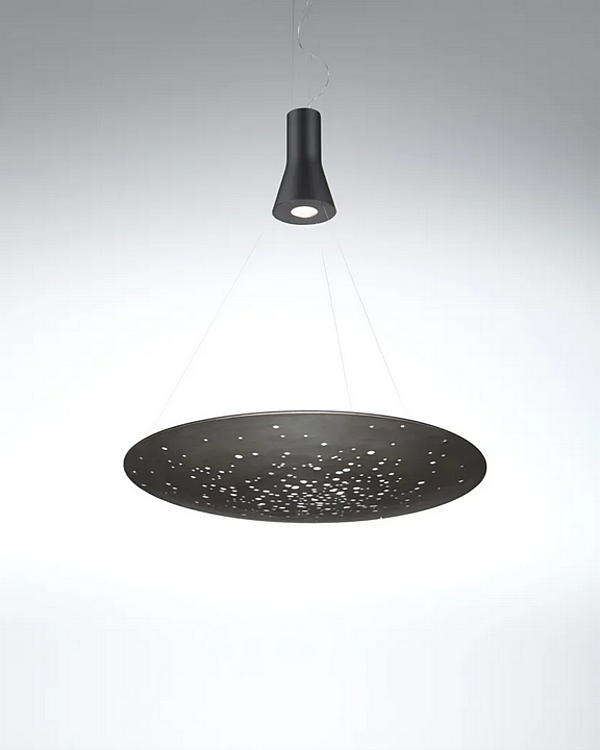 LED pendant lamp metal Fabbian Lens F46 factory Fabbian from Italy. Foto №2