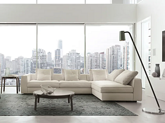 Sofa with upholstered back Clay CTS SALOTTI Sofa with upholstered back Clay CTS SALOTTI factory CTS SALOTTI from Italy