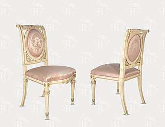 Upholstered fabric and solid wood chair FRATELLI RADICE 206 factory FRATELLI RADICE from Italy