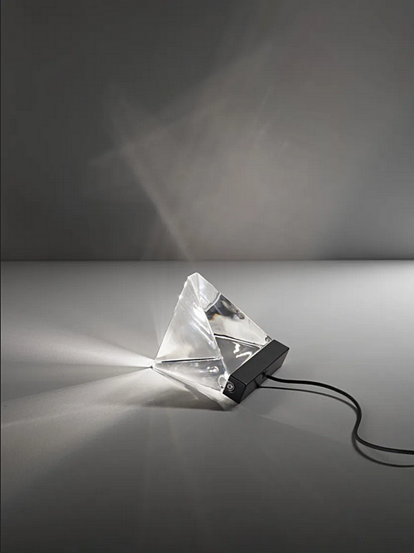 LED crystal table lamp Tripla Fabbian factory Fabbian from Italy. Foto №2