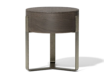 Round wooden bedside table with drawers Capital Collection Aurea AURE.CO Round wooden bedside table with drawers Capital Collection Aurea AURE.CO factory Capital Collection from Italy
