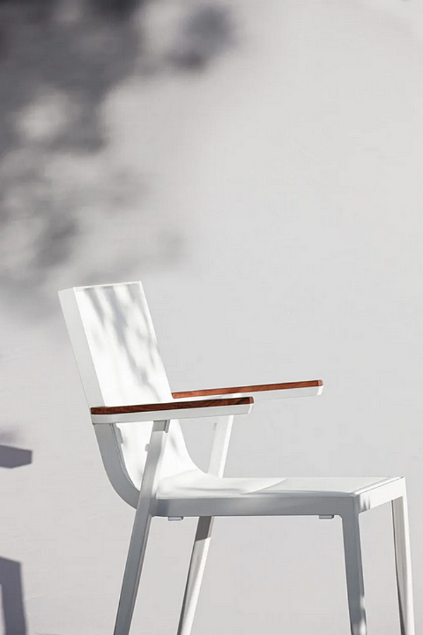 Stackable Aluminium Garden Chair with Armrests Atmosphera Domino DM.SB factory ATMOSPHERA from Italy. Foto №12