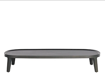 Low rectangular ash coffee table Potocco Spring 841 TBR 841/TBR