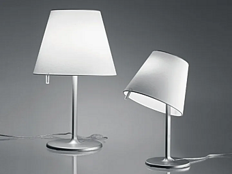 Adjustable Silk Bedside Lamp Melampo Artemide 0315020A, 0315010A