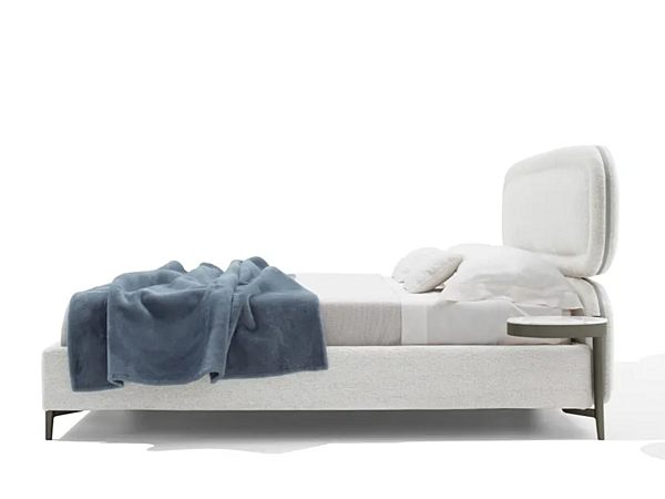 Double bed with upholstered headboard GIORGETTI VIBE factory GIORGETTI from Italy. Foto №2
