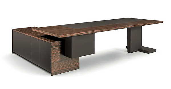 L-shaped wooden executive desk INCA I 4 Mariani factory i 4 Mariani from Italy. Foto №2