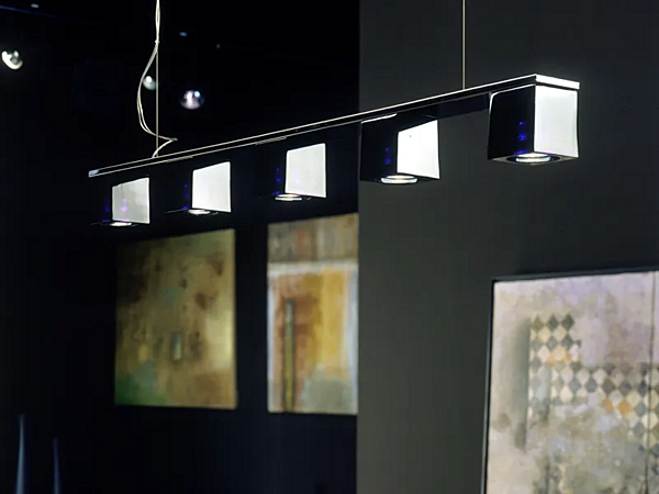 Crystal pendant lamp Cubetto Fabbian factory Fabbian from Italy. Foto №2