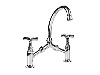 Steel Bridge Mixer 2 Hole Victoria Gaia Mobili factory GAIA from Italy