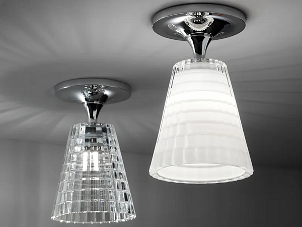 Crystal ceiling lamp Flow Fabbian factory Fabbian from Italy. Foto №2