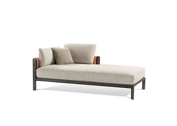 Fabric day bed frame with upholstered back GHIDINI1961 factory GHIDINI1961 from Italy. Foto №9